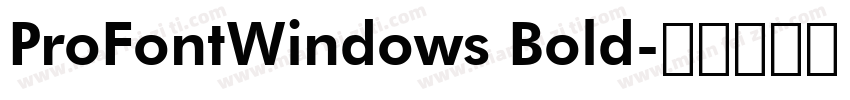 ProFontWindows Bold字体转换